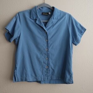 Big Bud Press Pantry Button-Up Shirt Blue Unisex XXS